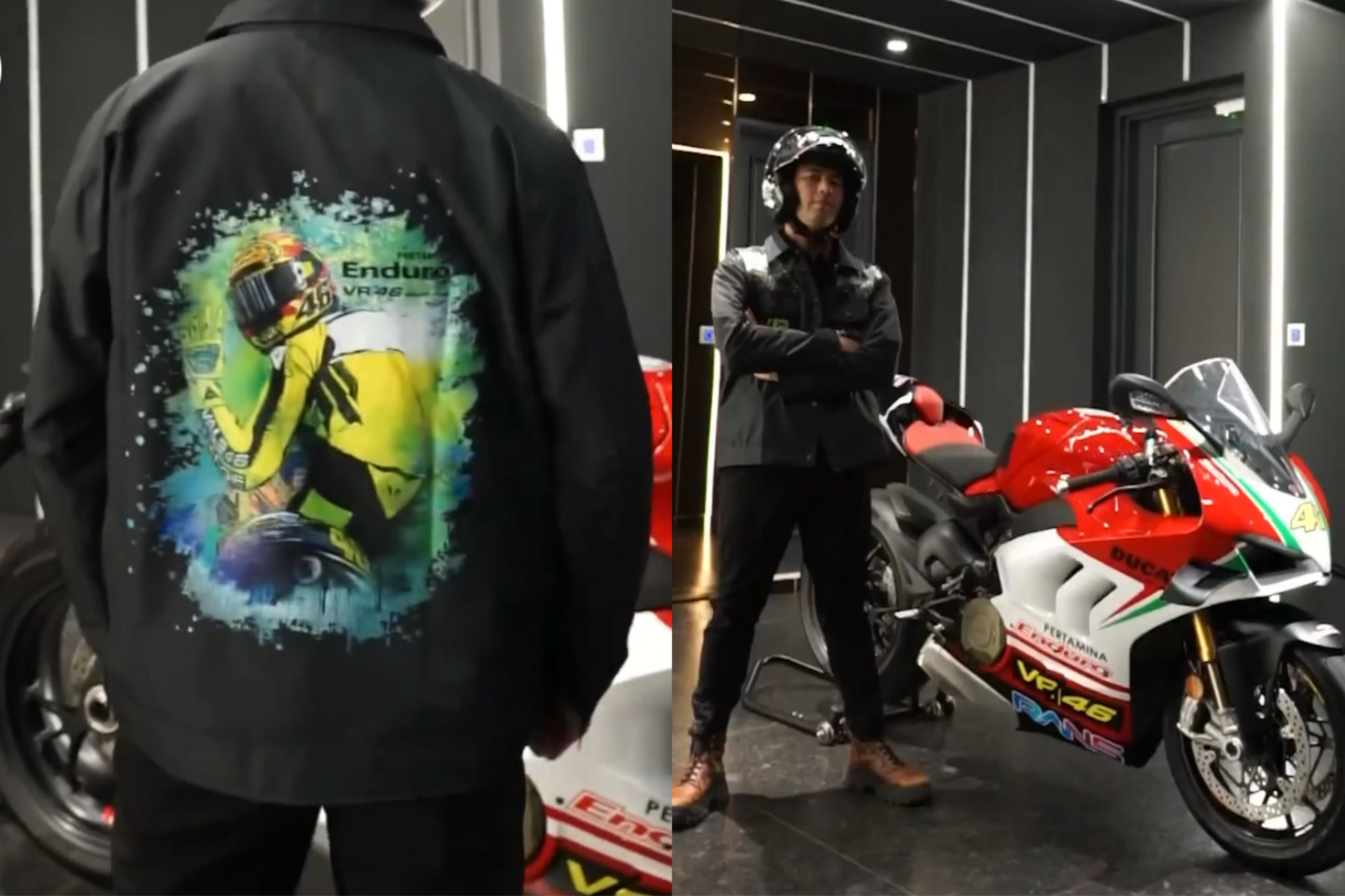 Enggak Mau Ketinggalan, Raffi Ahmad Ikuti Kompetisi Desain Livery Motor VR46 Milik Valentino Rossi