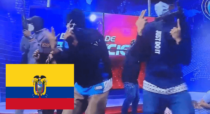 Chaos! Ini Kronologi Sekelompok Pria Bertopeng Masuk ke Saluran Televisi di Ekuador Membawa Senjata dan Bahan Peledak