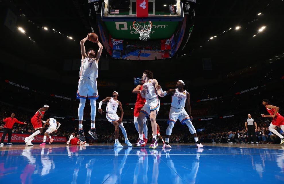 NBA Hari Ini: Balas Pengalaman 2021, Thunder Kalahkan Blazers dengan Selisih 62 Angka