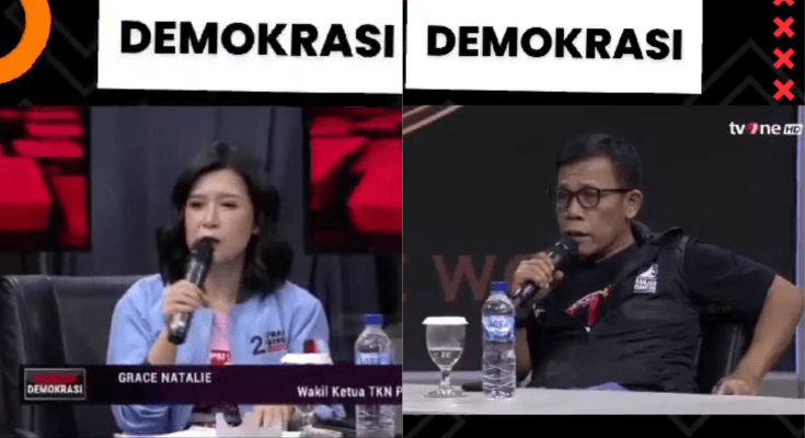 Heboh, Debat Sengit Grace Natalie dan Masinton Saling Singgung Bahas Etika Dalam Acara Catatan Demokrasi