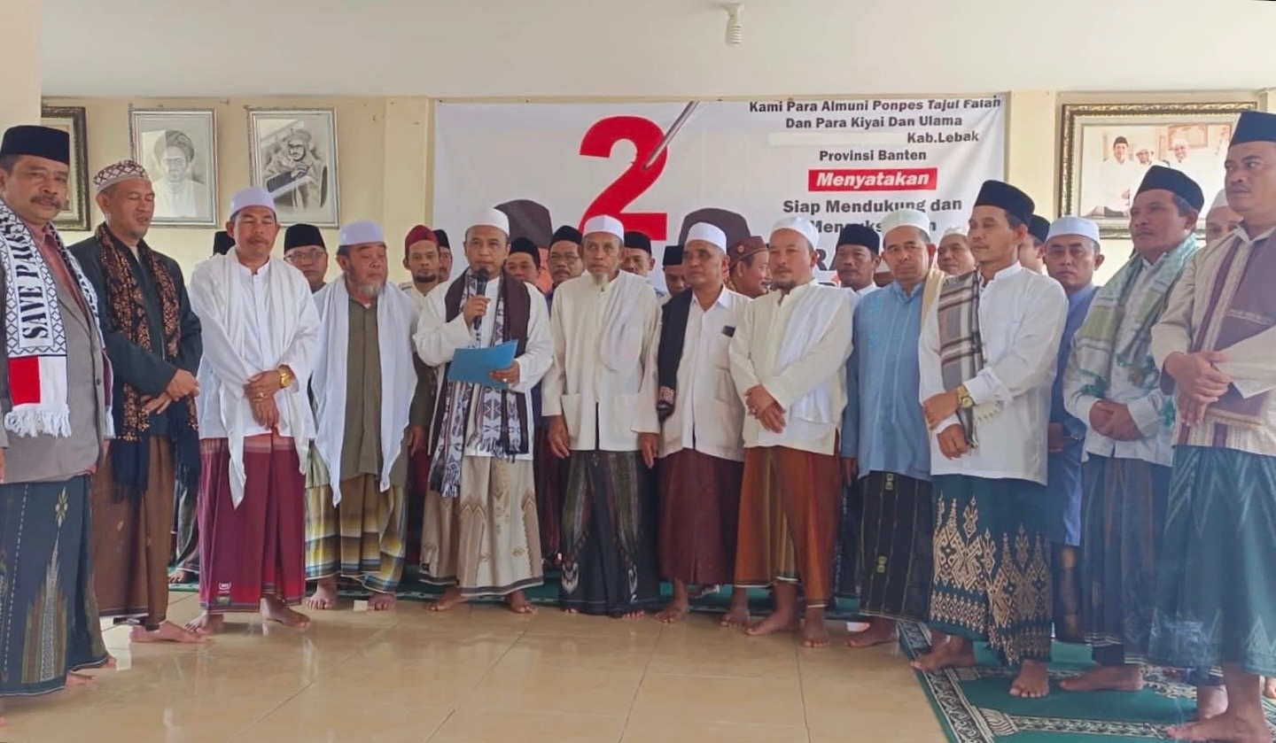 Pimpinan Ponpes Salafiyah Tajul Falah dan Ulama Kharismatik di Lebak Banten Mantap Dukung Prabowo-Gibran