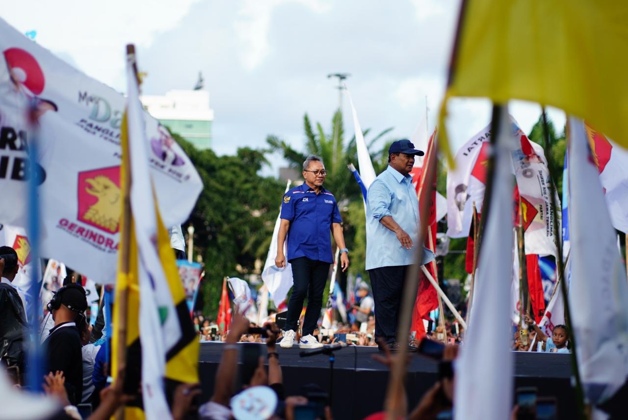 Sampaikan Orasi di Kirab Kebangsaan, Zulhas Gaspol Kampanyekan Prabowo-Gibran
