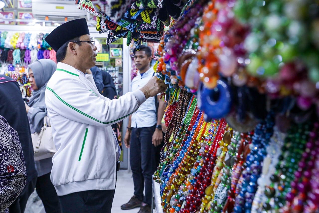 Cerita Mardiono ke Pasar Martapura Kalsel Temui Pedagang hingga Tukang Becak
