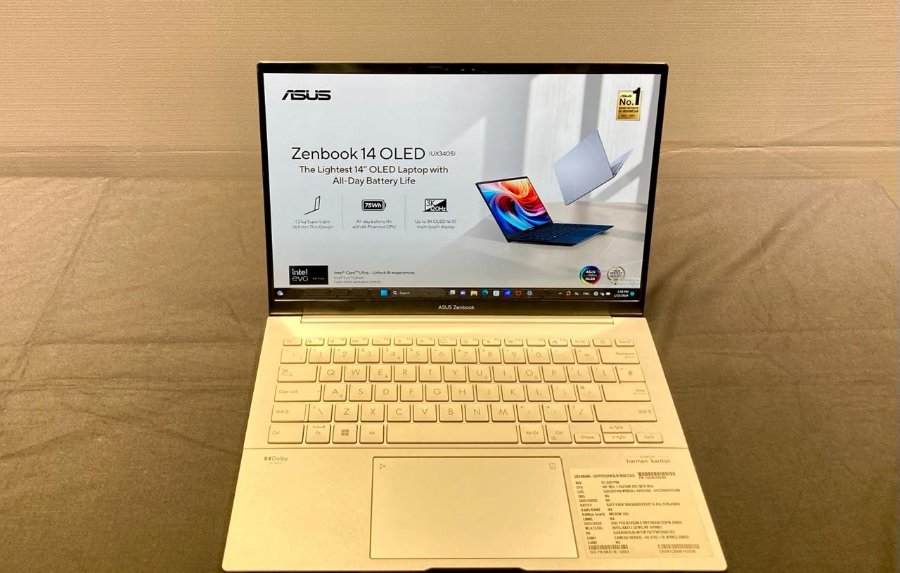 ASUS Kenalkan Zenbook 14 OLED, Laptop Tipis Berteknologi AI