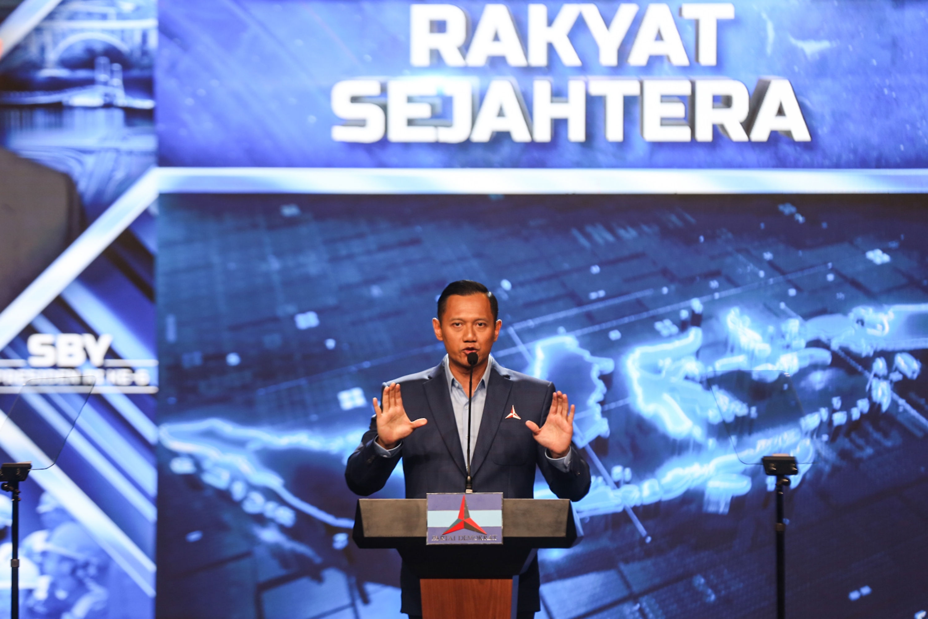 Usai Kampanye Akbar Prabowo-Gibran, AHY: Mudah-mudahan Menang Sekali Putaran