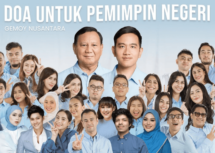 Mengesankan, Deretan Artis Hingga Influencer Rilis Lagu 'Doa untuk Pemimpin Negeri' untuk Dukung Prabowo-Gibran