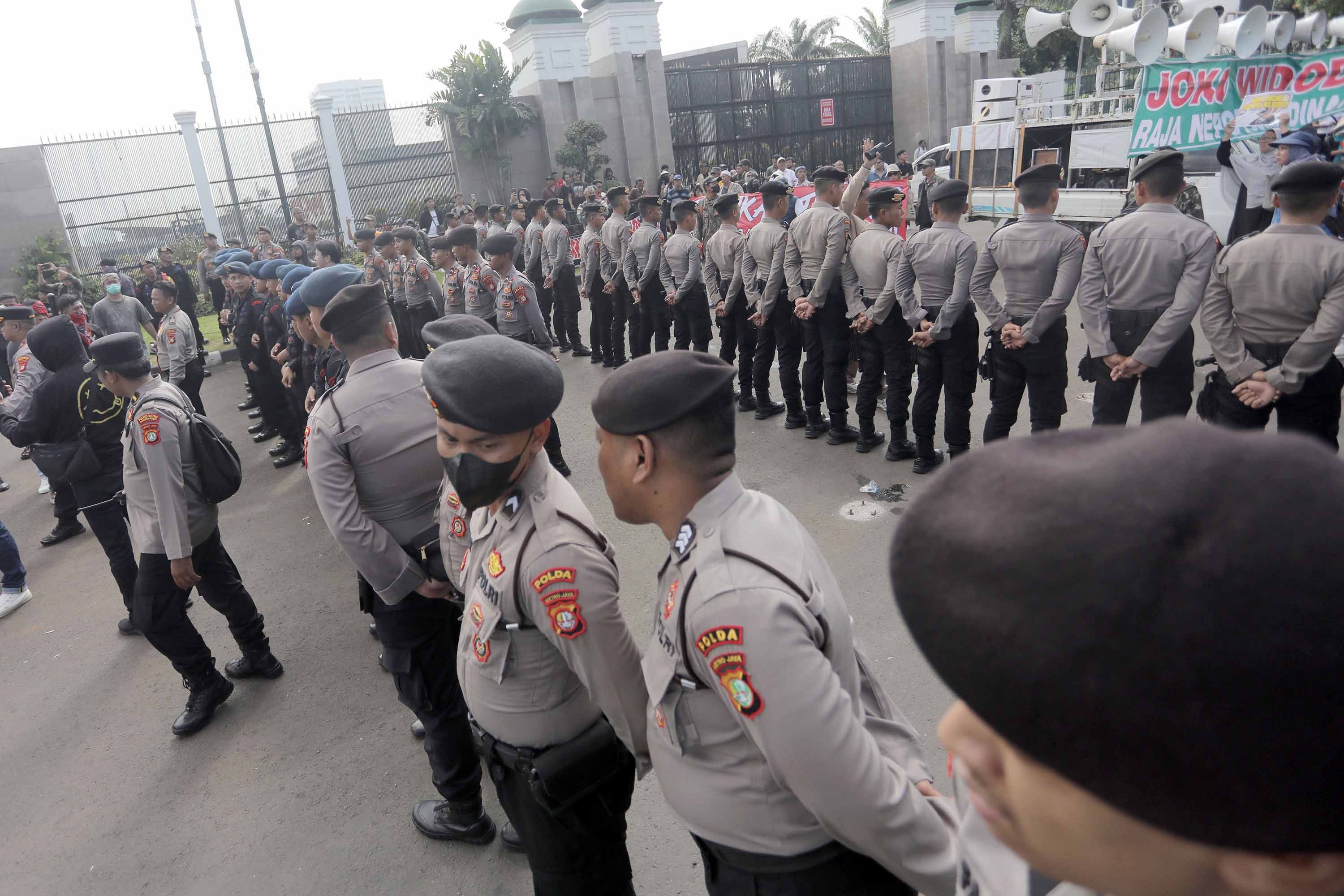 Polisi Siagakan 2.678 Personel Gabungan Amankan Unjuk Rasa di Depan Gedung DPR RI