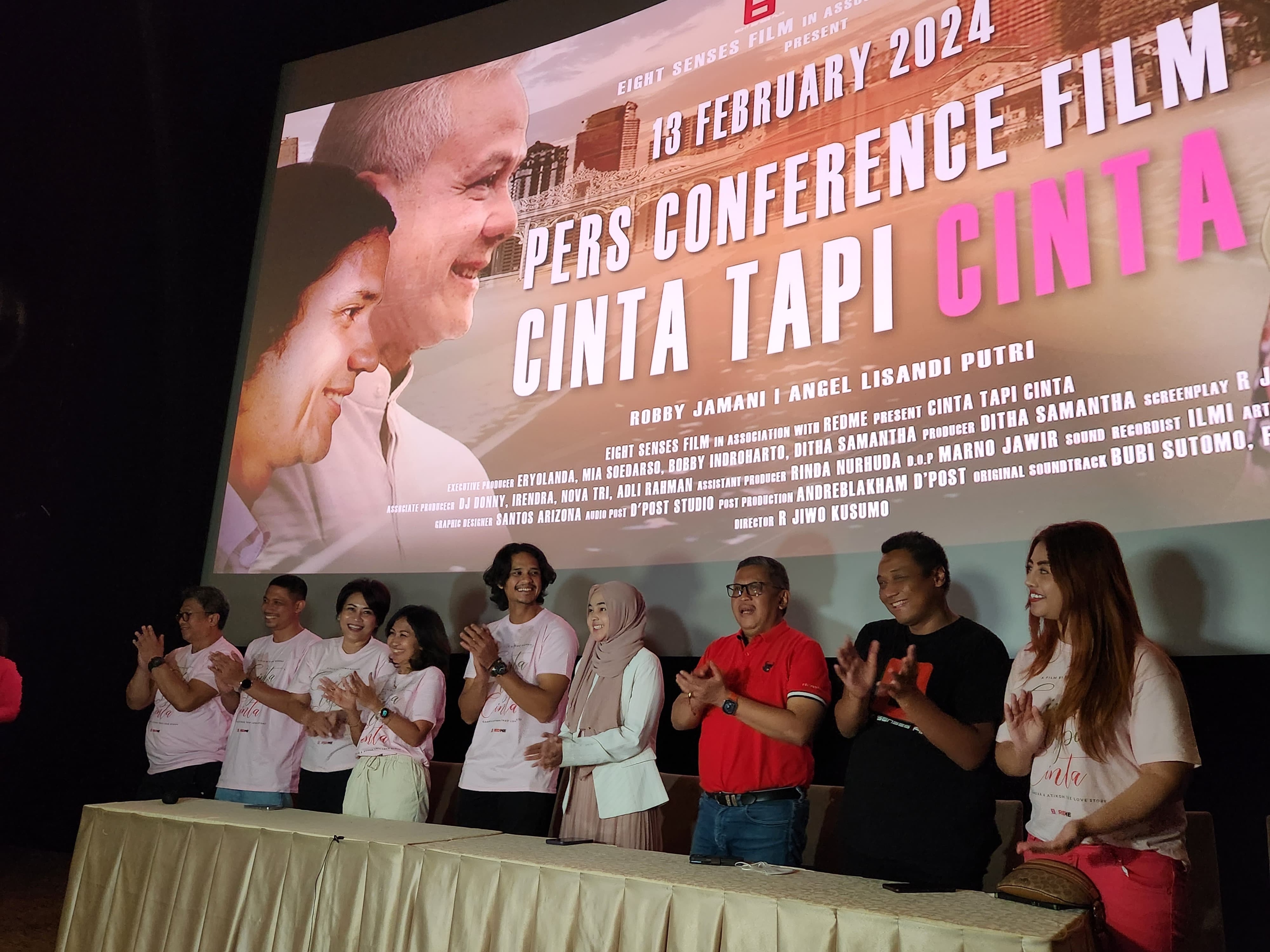 Hasto Hingga Menantu Megawati Hadiri Rilis Film 'Cinta Tapi Cinta, Ganjar & Atikoh True Love Story'
