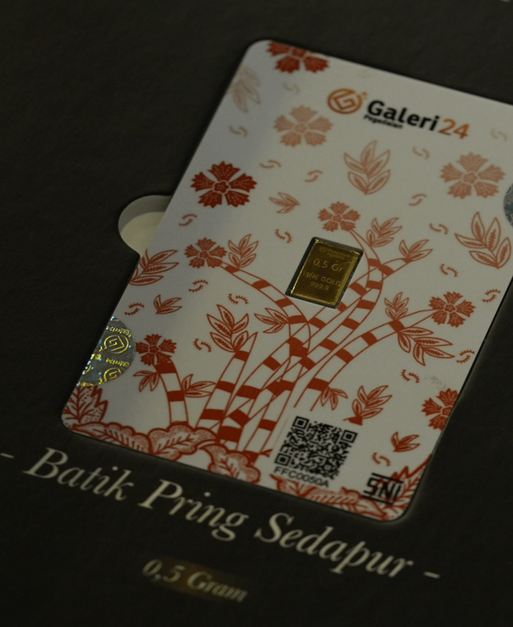 Penuh Budaya, Galeri 24 Luncurkan Emas Batangan Motif Batik Indonesia