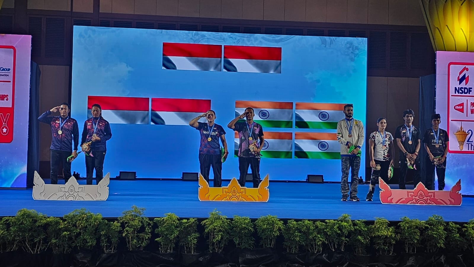 Tim Para Bulu Tangkis Indonesia Boyong 3 Medali Emas Kejuaraan Dunia 2024 Thailand
