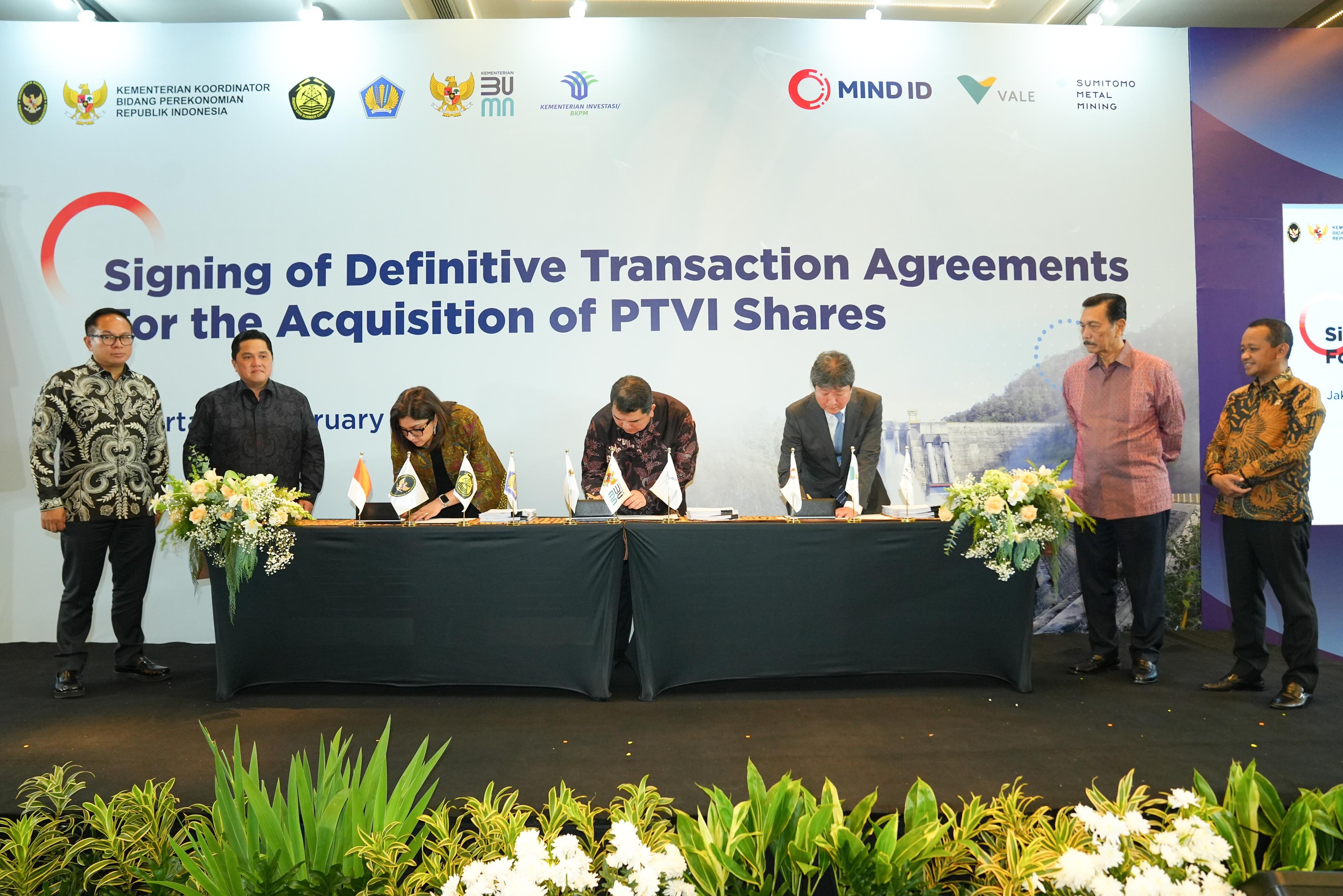 14 Persen Saham Vale Diakuisisi RI, Jokowi Rampungkan Divestasi 2 Tambang Raksasa Asing