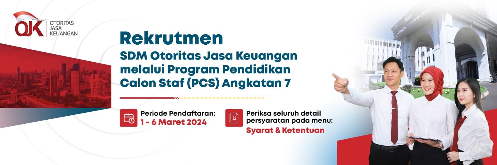 Lowongan Kerja OJK Terbaru untuk Lulusan S1/S2, Pendaftaran Dibuka pada 1-6 Maret 2024