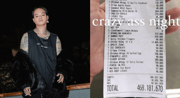 Heboh Foto Nota Reza Arap Habiskan Uang Hampir Rp500 Juta dalam Semalam untuk Party, Netizen: Kok Gak Operasi Wajah Aja?