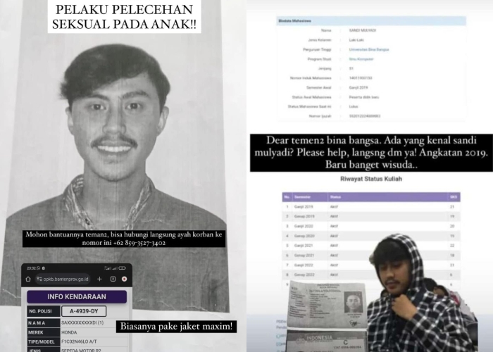 VIRAL Oknum Ojol Perkosa Siswa SD di Serang Banten, Netizen Bongkar Sosoknya