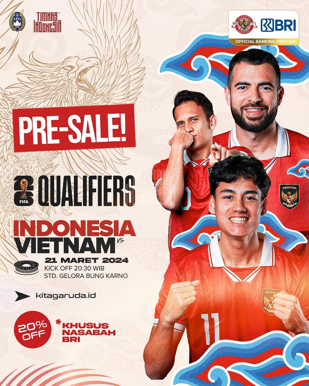 Daftar Harga dan Cara Beli Tiket Timnas Indonesia Vs Vietnam Piala Dunia 2026