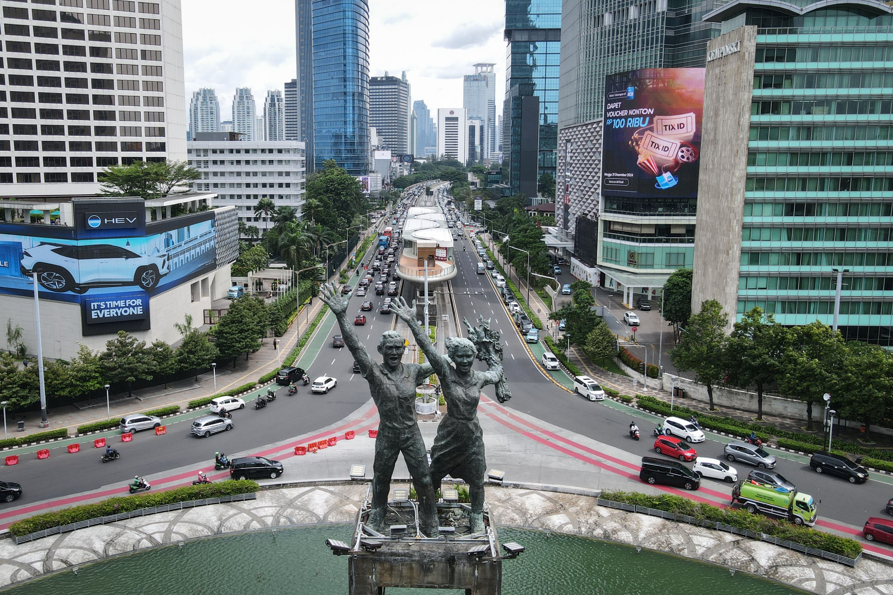 Malam Takbiran di Bundaran HI Aman dan Kondusif