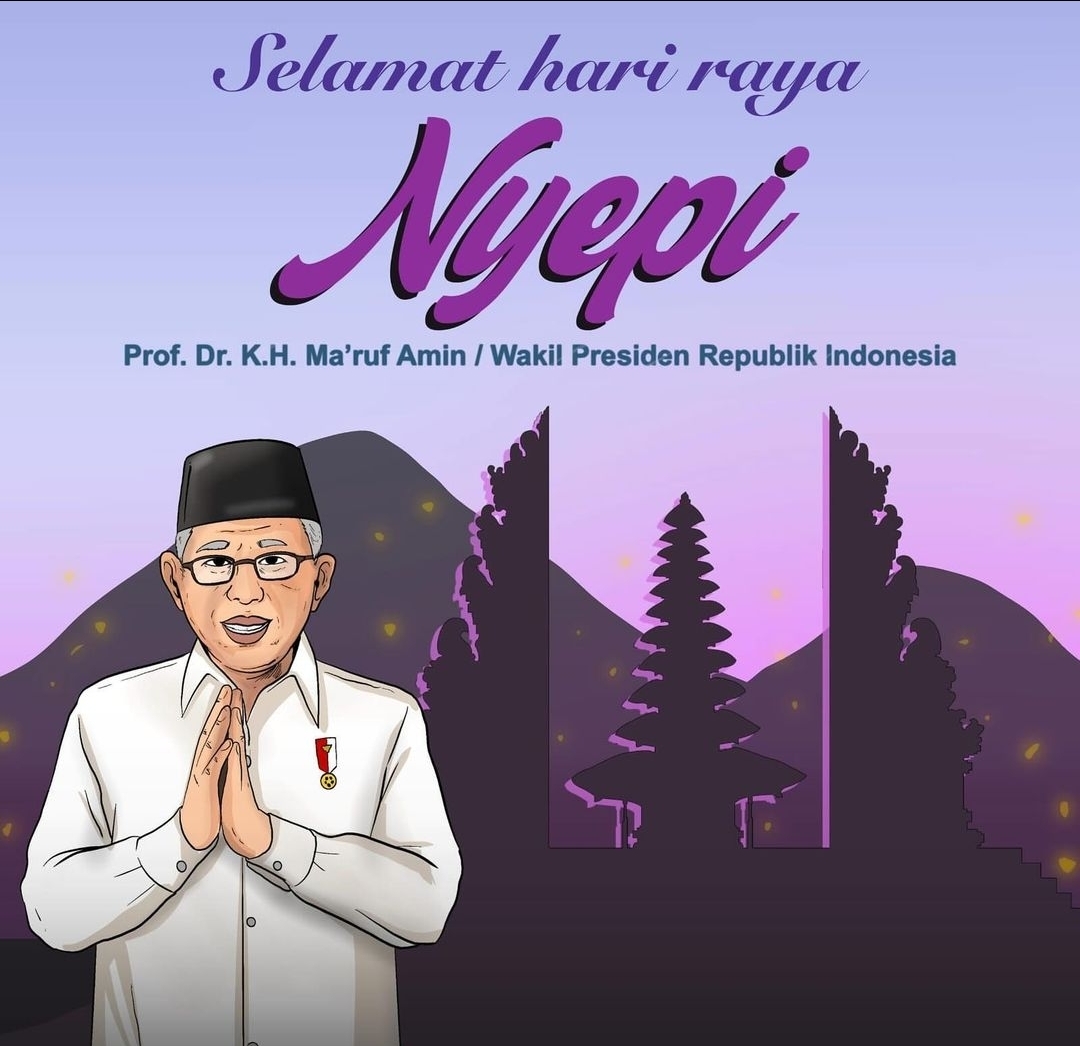 Wapres Ma'ruf Amin: Hari Nyepi Refleksi yang Indah Bagi Kita Semua
