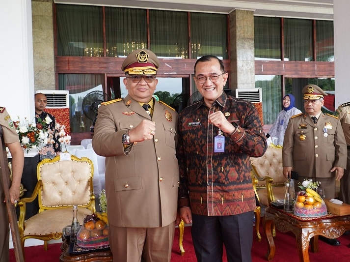 Wamen Ketenagakerjaan Pimpin Apel Bulanan K3 Nasional di Provinsi Sumsel