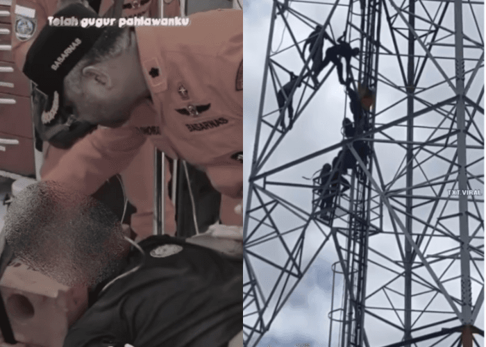 Anggota Basarnas Tewas saat Evakuasi Pria yang Ingin Lompat Dari Tower BTS di Jayapura