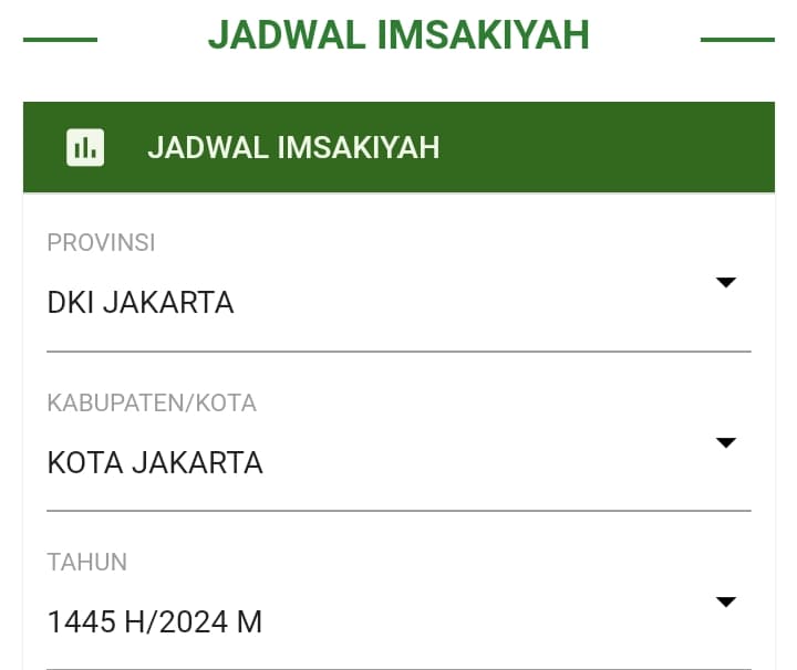 Full Jadwal Imsakiyah Buka Puasa Ramadhan 2024 dari Awal Sampai Akhir Puasa