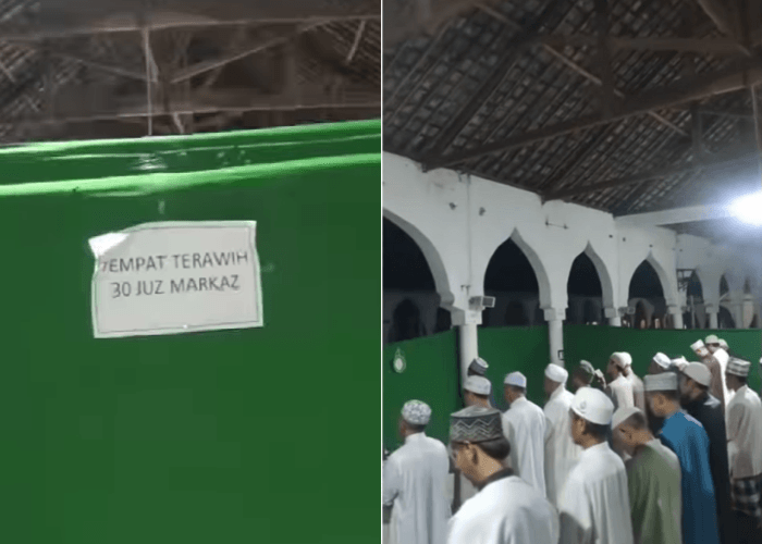 Salat Tarawih Terlama di Indonesia, Lafalkan 30 Juz Al-Quran selama 8 Jam, Netizen: Berdiri dengan Iman, Bukan dengan Kaki