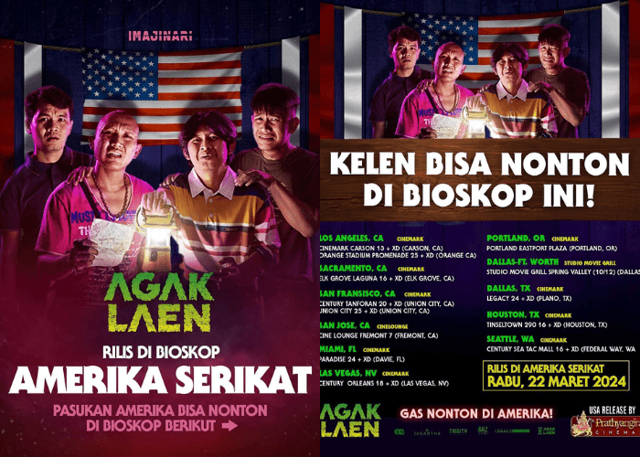 Keren! Film Agak Laen akan Tayang di Bioskop Amerika Serikat Mulai 22 Maret