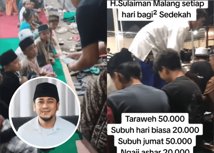 Ternyata Ini Sosok Dermawan yang Beri Uang Rp50 Ribu Kepada Jemaah Salat Tarawih di Malang, Penasaran?