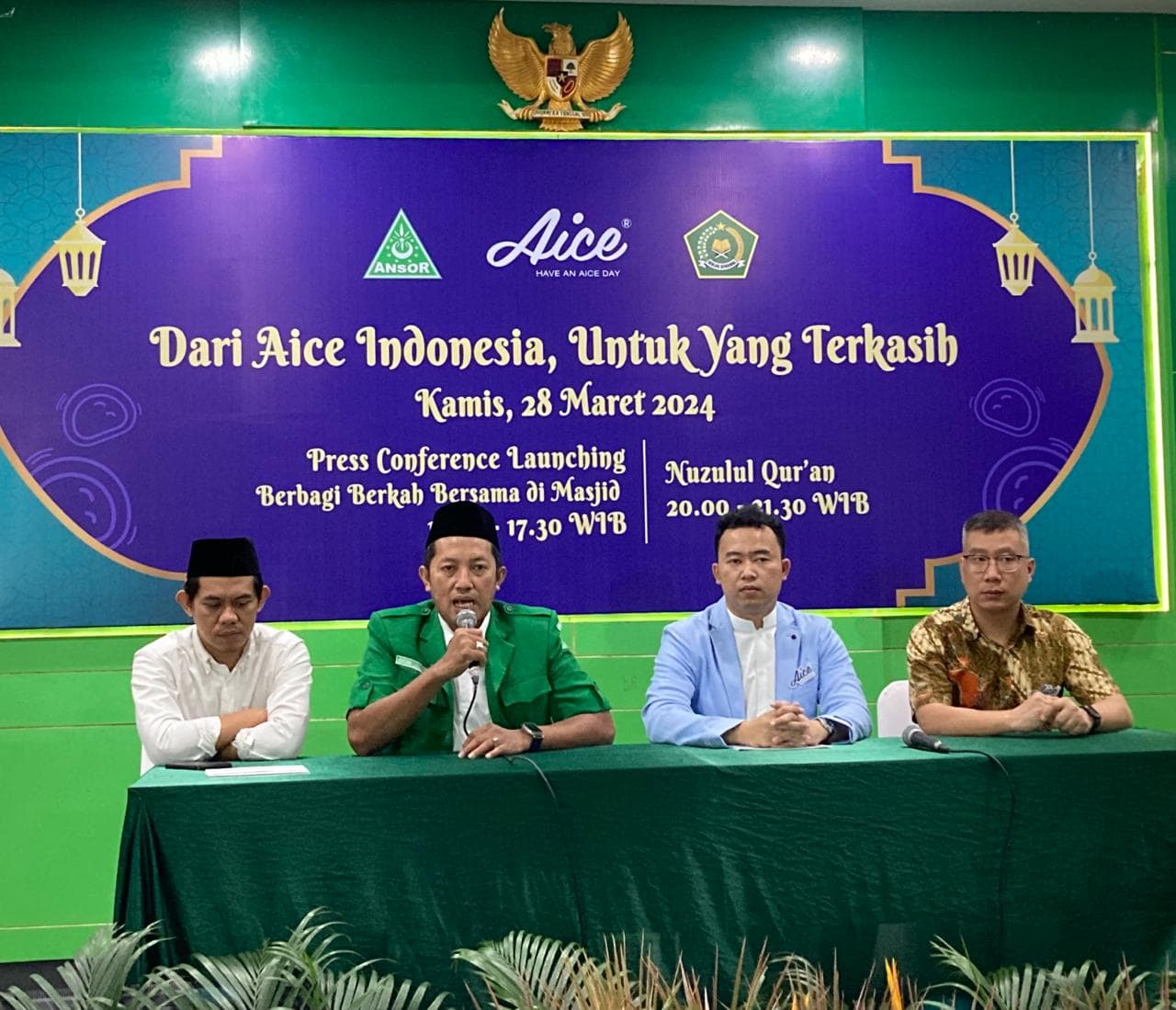 Gandeng GP Ansor, Aice Santuni Anak Yatim dan Gelar Khataman Qur’an