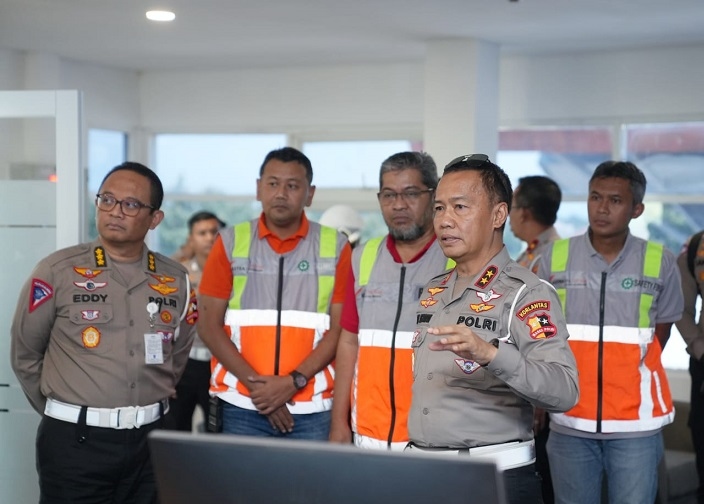 Pengamanan Operasi Ketupat di Command Center KM 29 dan KM 188 Cipali Terkoordinasi