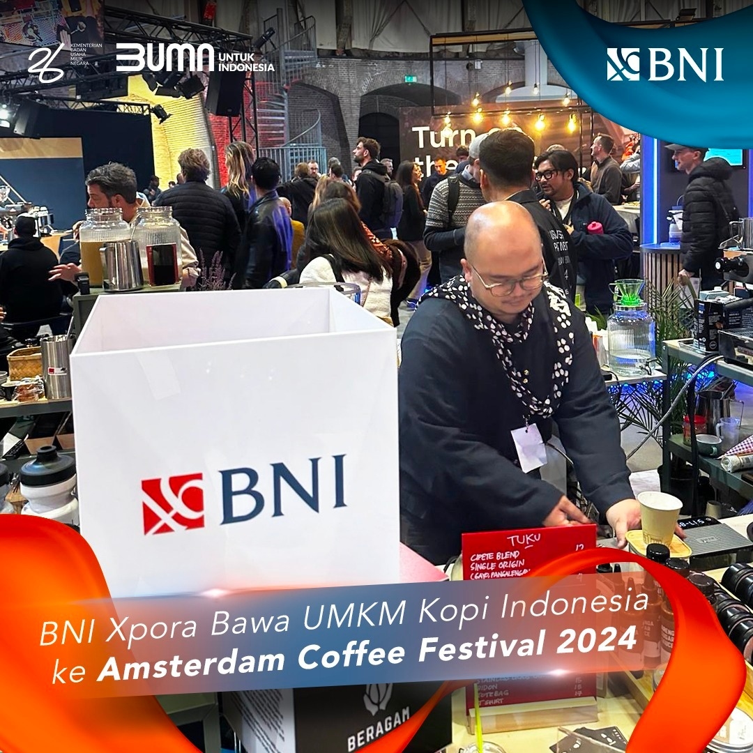 BNI Xpora Bawa UMKM Kopi Indonesia ke Amsterdam Coffee Festival 2024