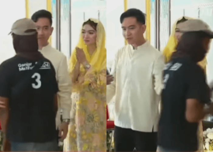 Momen Pendukung 03 Hadiri Open House Terakhir Gibran di Loji Gandrung, Langsung Diberi Amplop dan Diajak Foto Bersama!