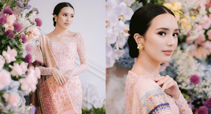 Tampil Cantik dan Elegan, Ini Tampilan Baju Kebaya Beby Tsabina Saat Dilamar Calon Suami Rizki Natakusumah