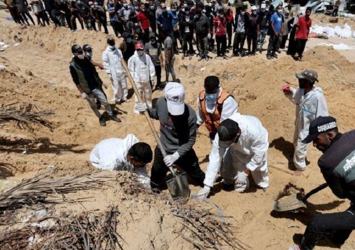 Kuburan Massal Ditemukan di Gaza, AS Minta Penjelasan Israel