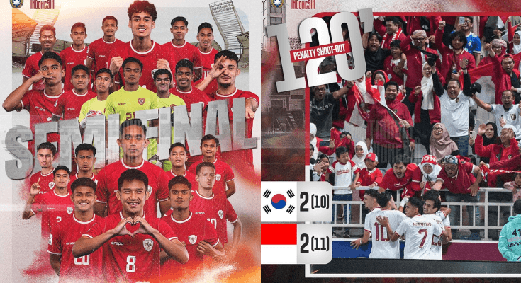 Berlangsung Penuh Drama, Ini Momen Adu Penalti Timnas Indonesia Kalahkan Korsel ke Semifinal Piala Asia U-23