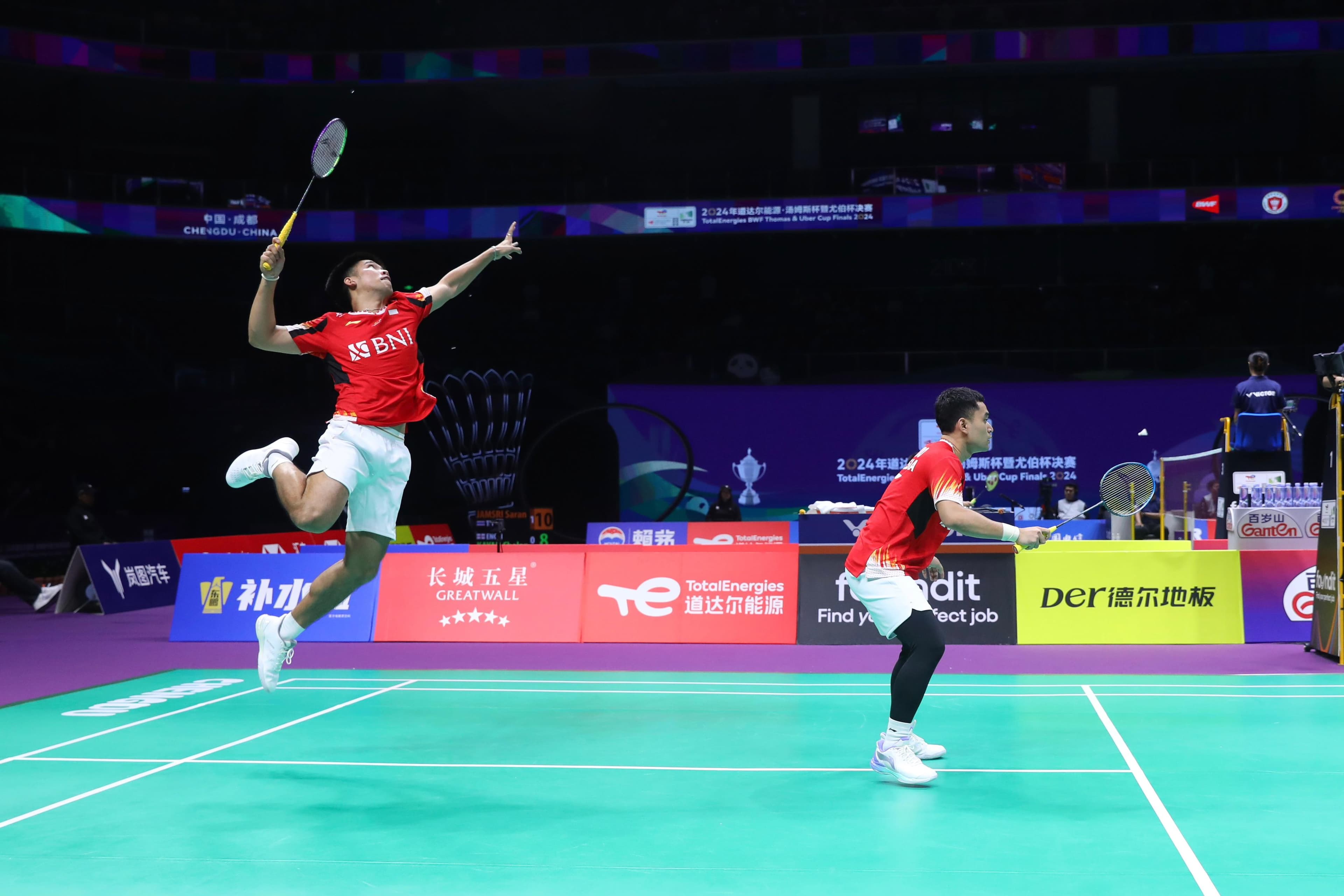 Piala Thomas: Leo/Daniel Pastikan Kemenangan Indonesia atas India, Merah Putih Juara Grup C