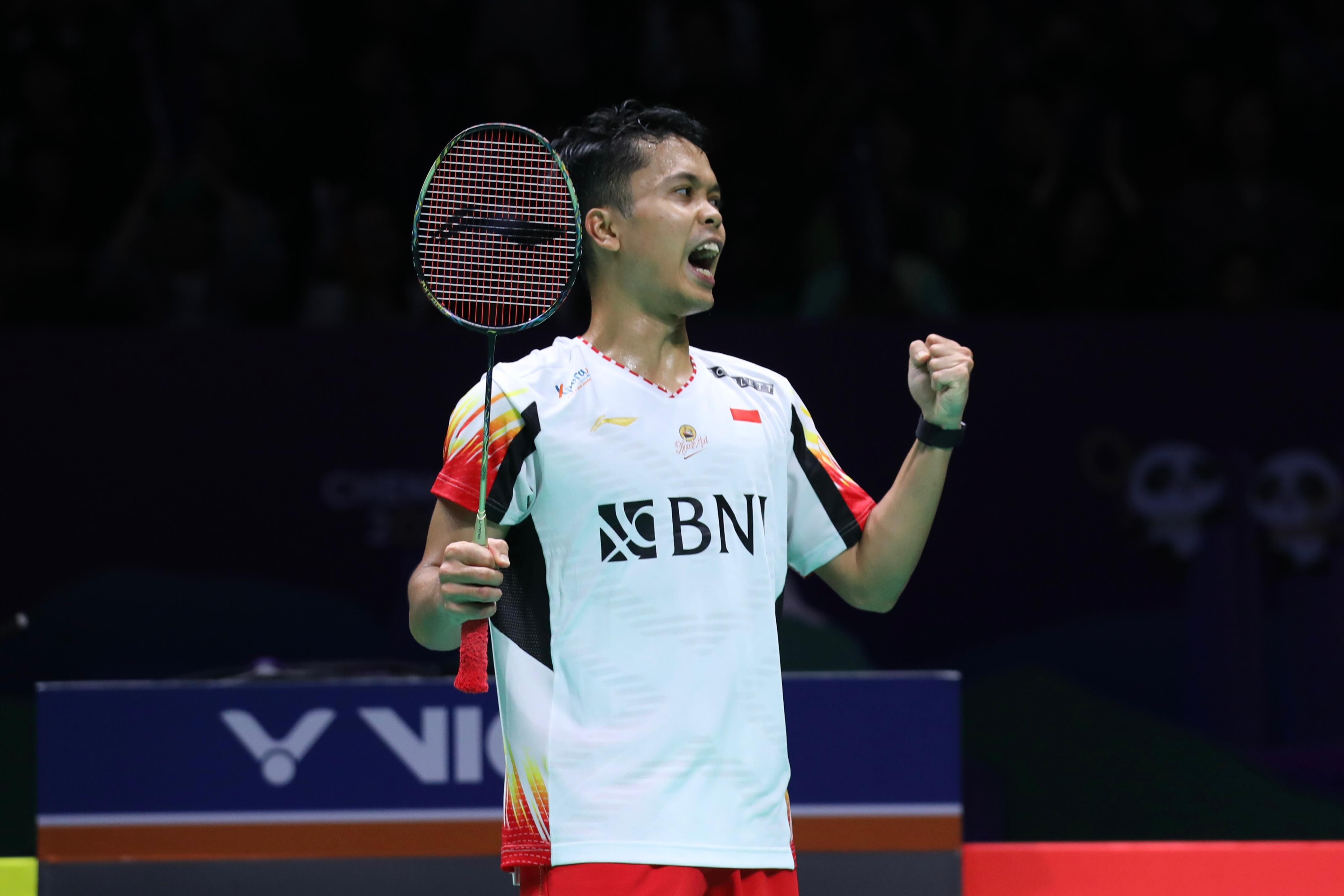 Piala Thomas: Anthony Ginting Menang Bagas/Fikri Kalah, Indonesia vs Korsel Sementara 1-1