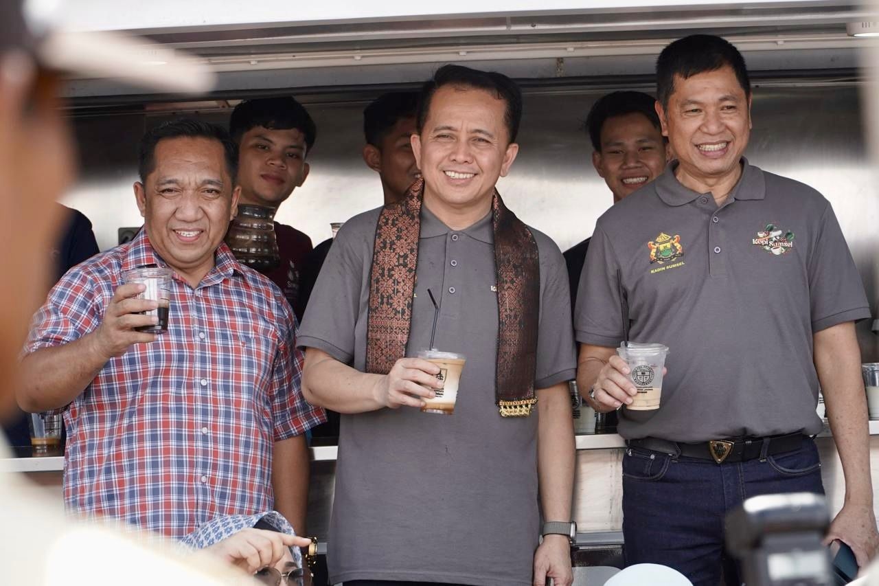 Pj Gubernur Sumsel Agus Fatoni Launching Kopi Sumsel