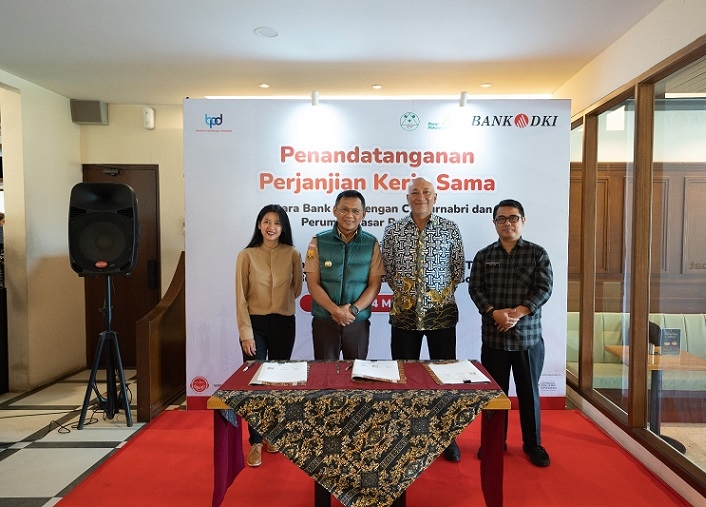 Bank DKI Gandeng Perumda Pasar Pakuan Jaya Beri Fasilitas Kredit Kepemilikan Tempat Usaha