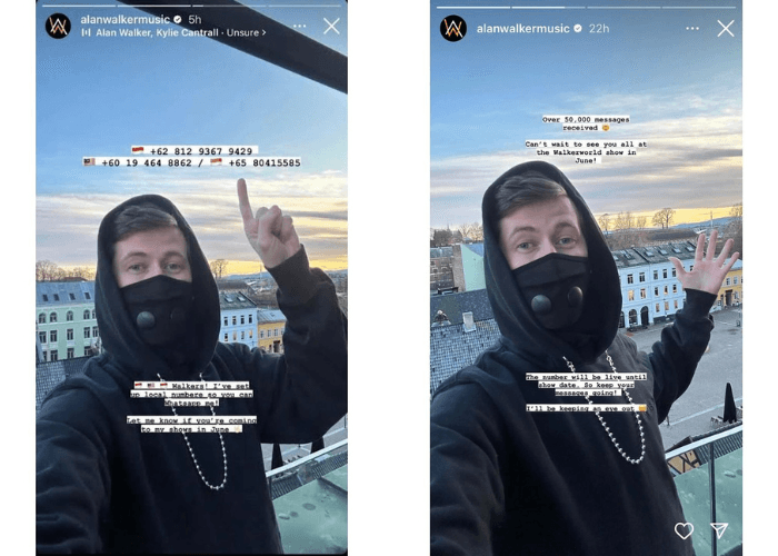Viral Alan Walker Bagikan Nomor WhatsApp di Medsos, Netizen: Langsung Diajakin Ghibah