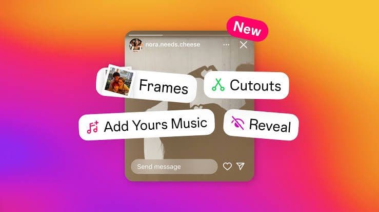 Fitur Baru, Begini Cara Gunakan Fitur 'Cutouts' di Instagram Stories