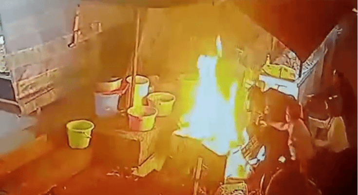 Viral Balita Tersiram Minyak Panas di Jogja, Akibat Tarik Gas Motor Tabrak Kompor Pedagang Gorengan