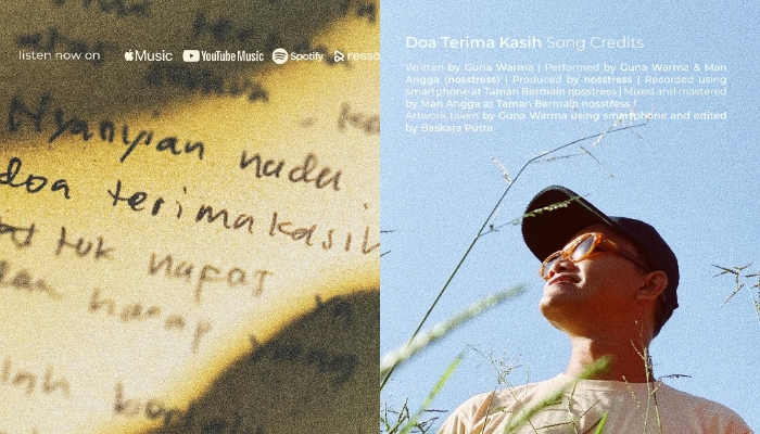 Lirik Lagu Doa Terima Kasih Oleh Nosstress, Single Baru yang Diproduksi Hanya Menggunakan Smartphone