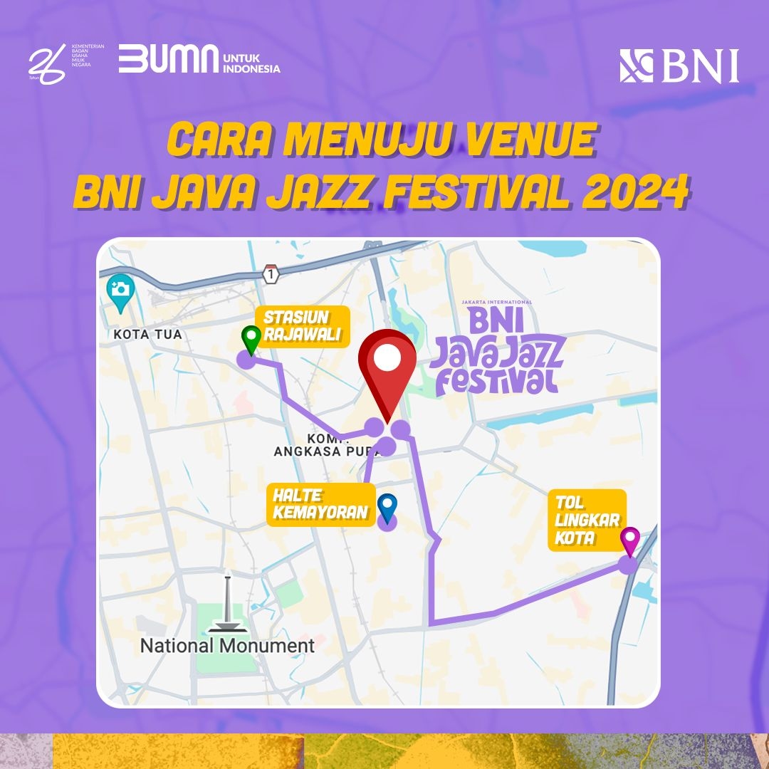 BNI Java Jazz Festival 2024 Segera Digelar, Catat Rute Terbaik ke Lokasi