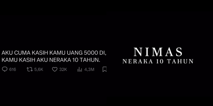 Viral Kisah Nimas Diteror Adi Akan Diangkat Jadi Film yang Berjudul 'Nimas Neraka 10 Tahun'