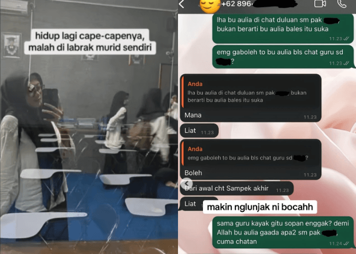 Viral Murid SD Labrak Gurunya Lantaran Cemburu, Tuai Beragam Komentar Netizen