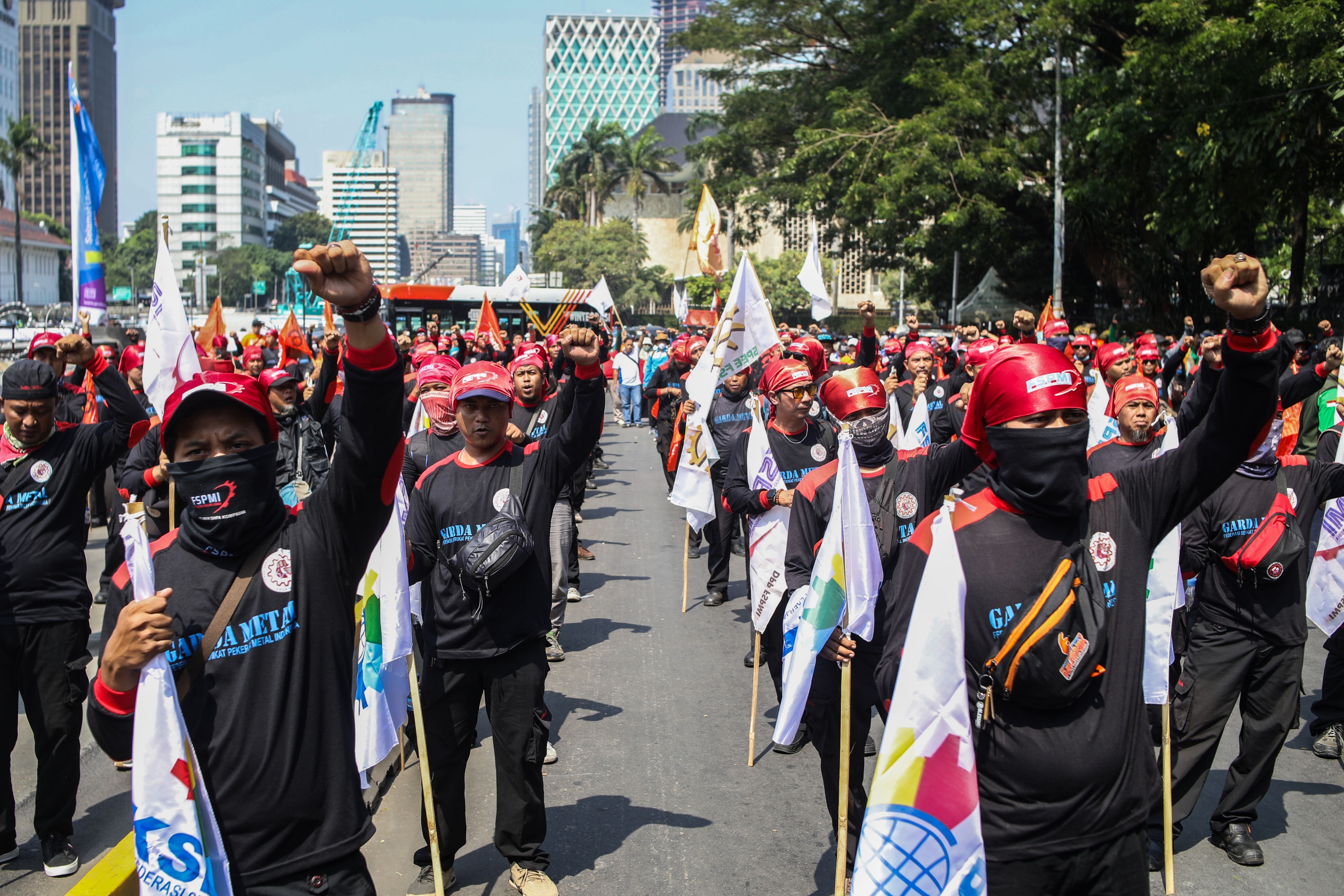 Amankan Unjuk Rasa Tolak Tapera di Patung Kuda dan Kemenkeu, Polisi Kerahkan 1.872 Personel