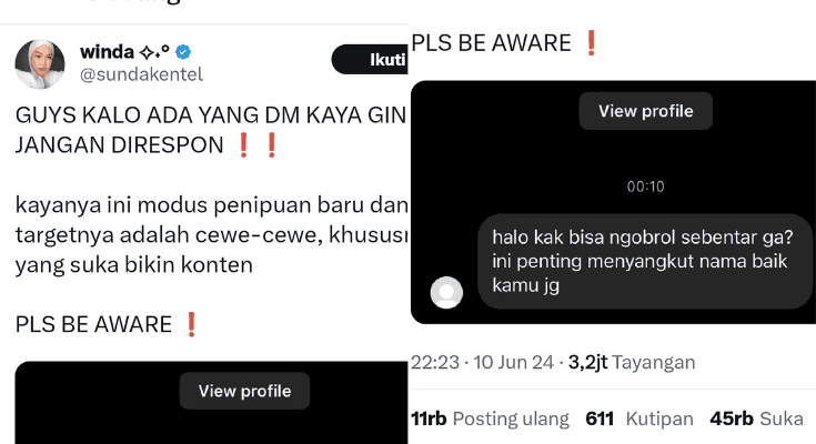 Waspada! Viral Modus Penipuan Baru di Instagram, Target Konten Kreator Berujung Minta Uang