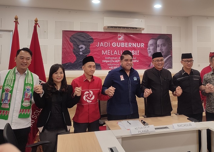 Serahkan Berkas Pendaftaran ke PSI, Pentolan FBR Maju Jadi Bakal Cagub Jakarta