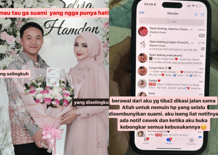 Viral Selebgram Aida Selvia Bongkar Perselingkuhan Suami, Terungkap Gegara Chat Open BO!