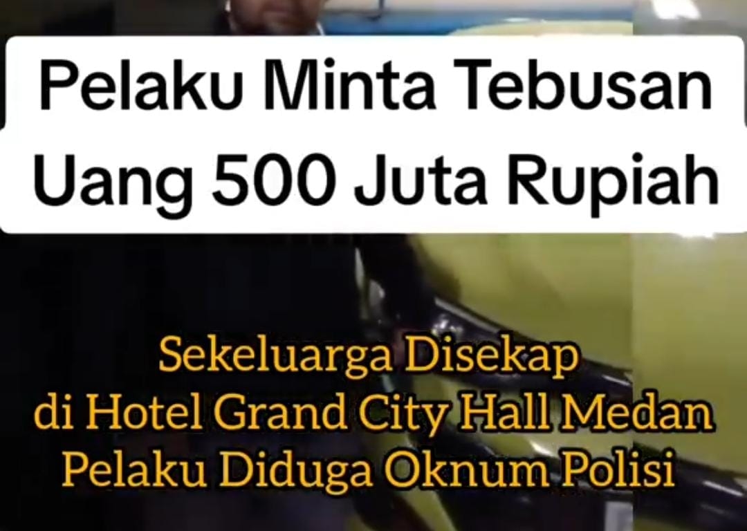 VIRAL! Satu Keluarga Diduga Disekap Polisi di Hotel Medan, Ini Kata Polda Sumut